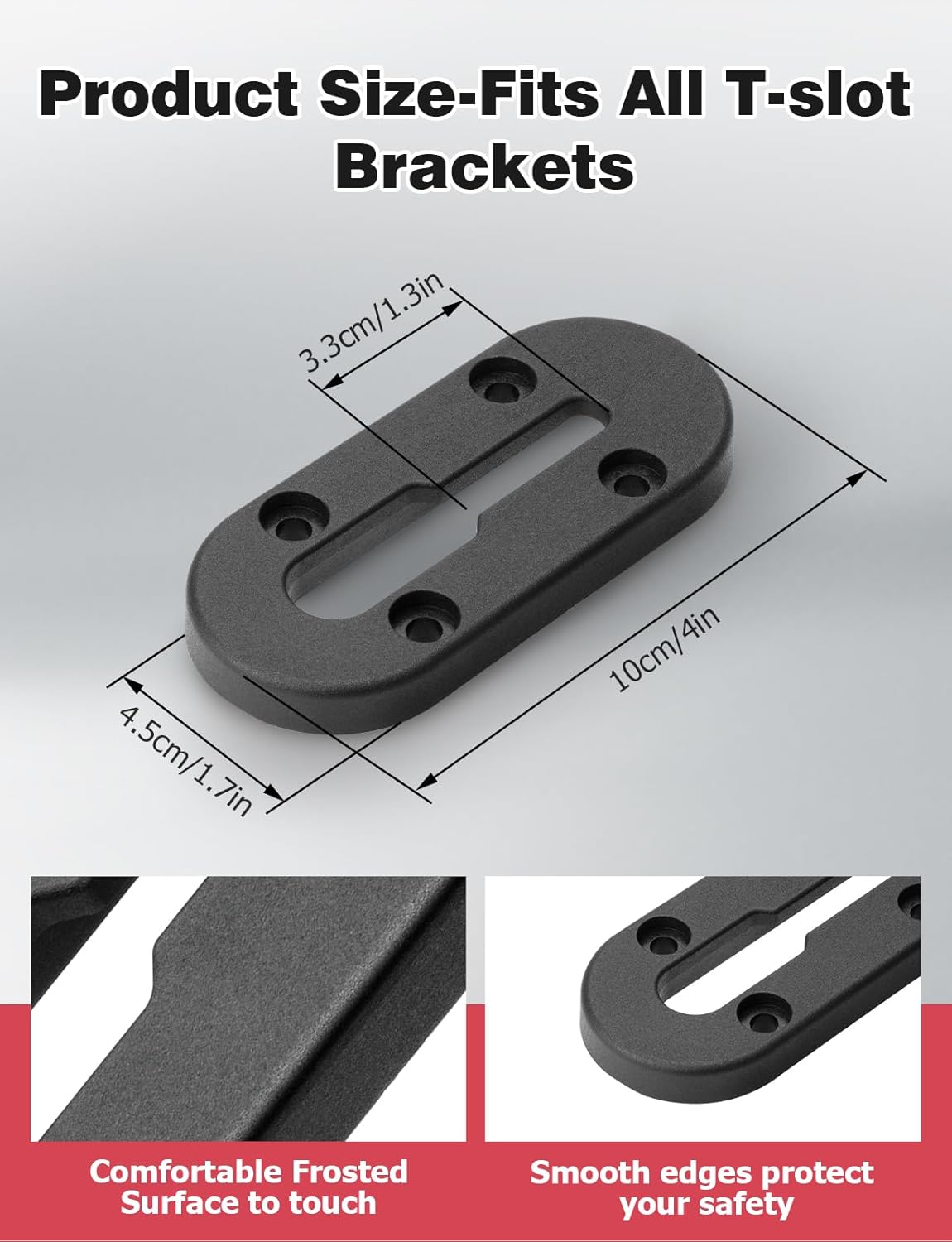 Kayak Track,4Inch Kayak Rail Mount Kayak Low Profile Track for Fishing Rod Holder, Fish Finder, Cup Holder, Anchor Cleats, 6Pack