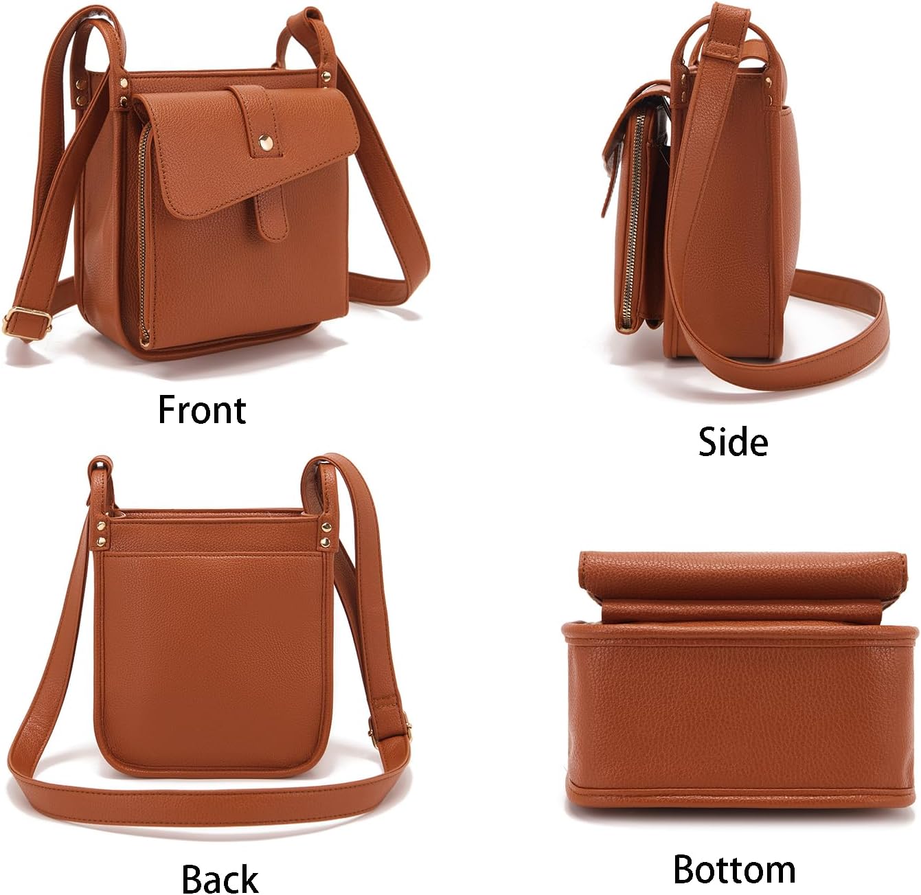 Lexiyat Crossbody Purses for Women Trendy Cell Phone Bag Leather Shoulder Handbags with Card Slots