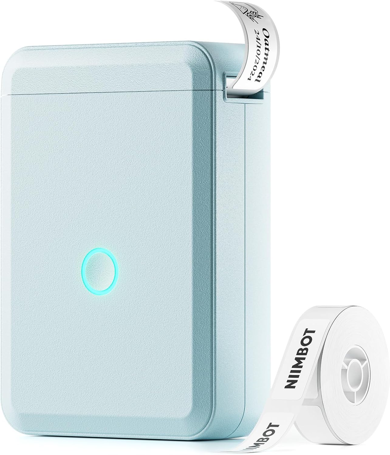 NIIMBOT D110 Mini Label Maker Machine with Tape(Pre-Cut Size 12x40mm), Portable Bluetooth Sticker Printer, Inkless Automatic Feeding One-Touch Custom Printing, Compatible with Phone Only