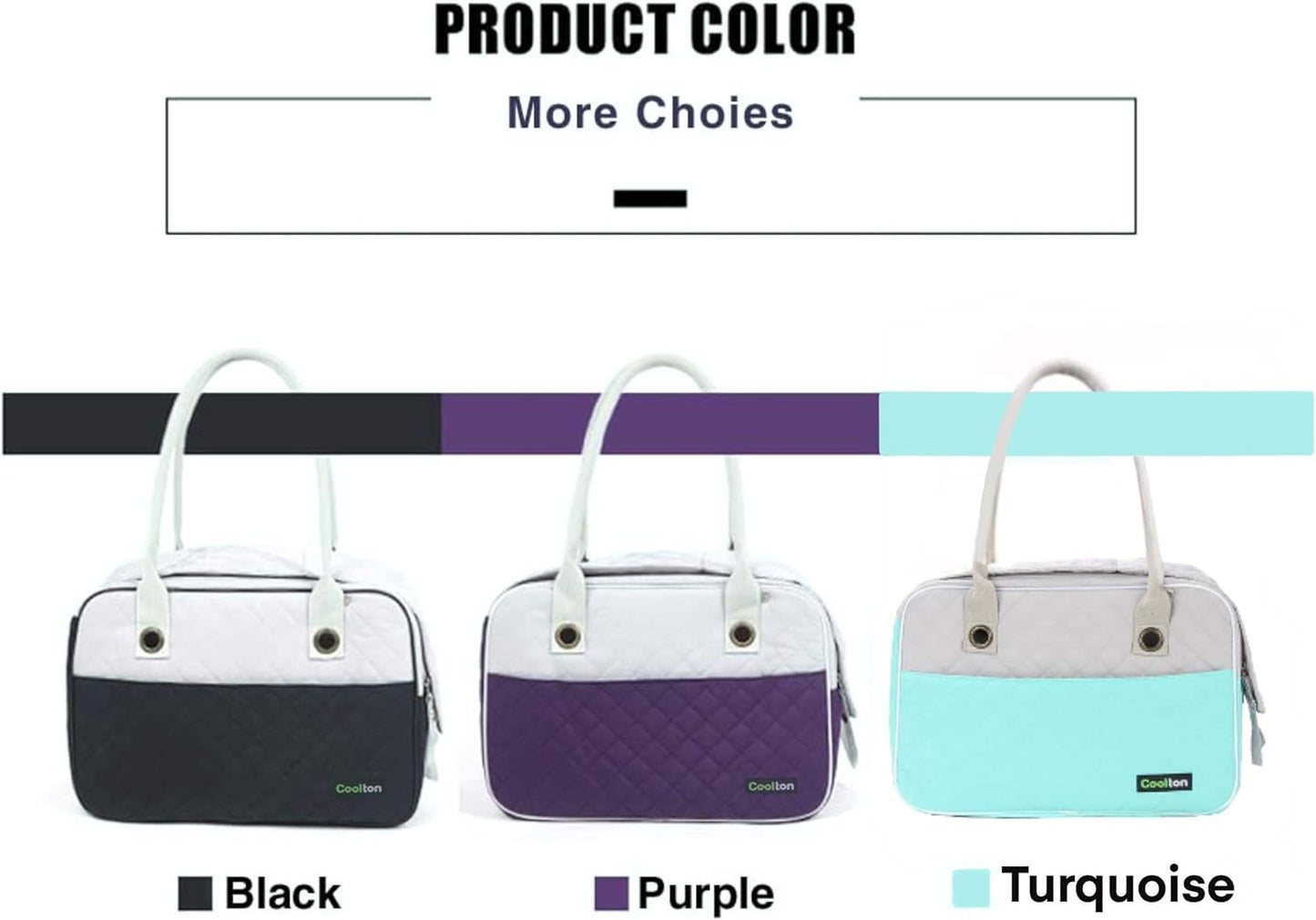 Coolton Pet Carrier - Airline Approved for Small Dogs and Cats, Travel Bag for Outdoor Walking and Travelling, Dog Purse Shoulder Tote