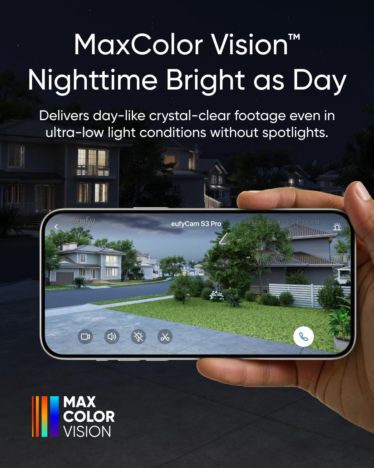 eufy Security eufyCam S3 Pro 4-Cam Kit, Solar Camera Outdoor Wireless, MaxColor Night Vision, 4K Security Camera with Solar Panel, Face Recognition AI, Expandable Local Storage, No Monthly Fee