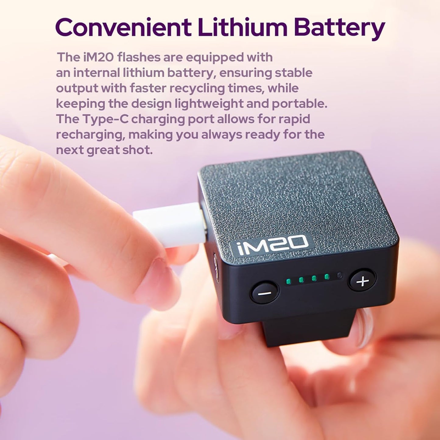 Godox iM30 Mini Camera Flash GN15 On-Camera Speedlite with 7 Power Levels 3.6s Recycle Time Single-Contact Hot Shoe Replacement for Canon Nikon Sony Mirrorless Cameras