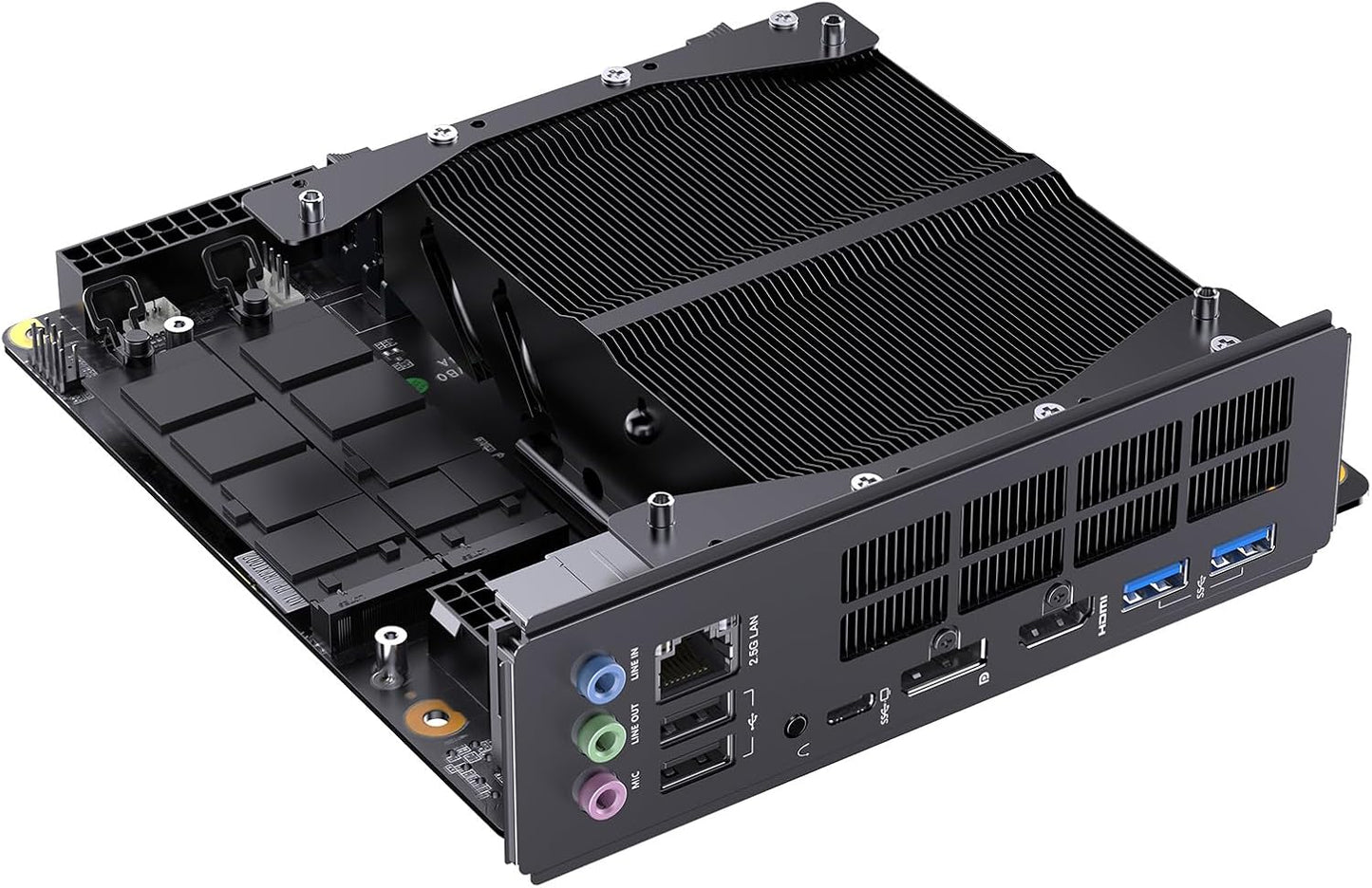 MINISFORUM BD795i SE Mini ITX Motherboard, AMD Ryzen 9 7945HX, 16 C/32 T,Up to 5.4 GHz,PCIe 5.0 x16 Slot, Dual PCIe4.0 M.2 Support, DDR5,8K Triple Output with HDMI/DP/USB-C, RJ45 2.5G, USB 3.2 Gen 2