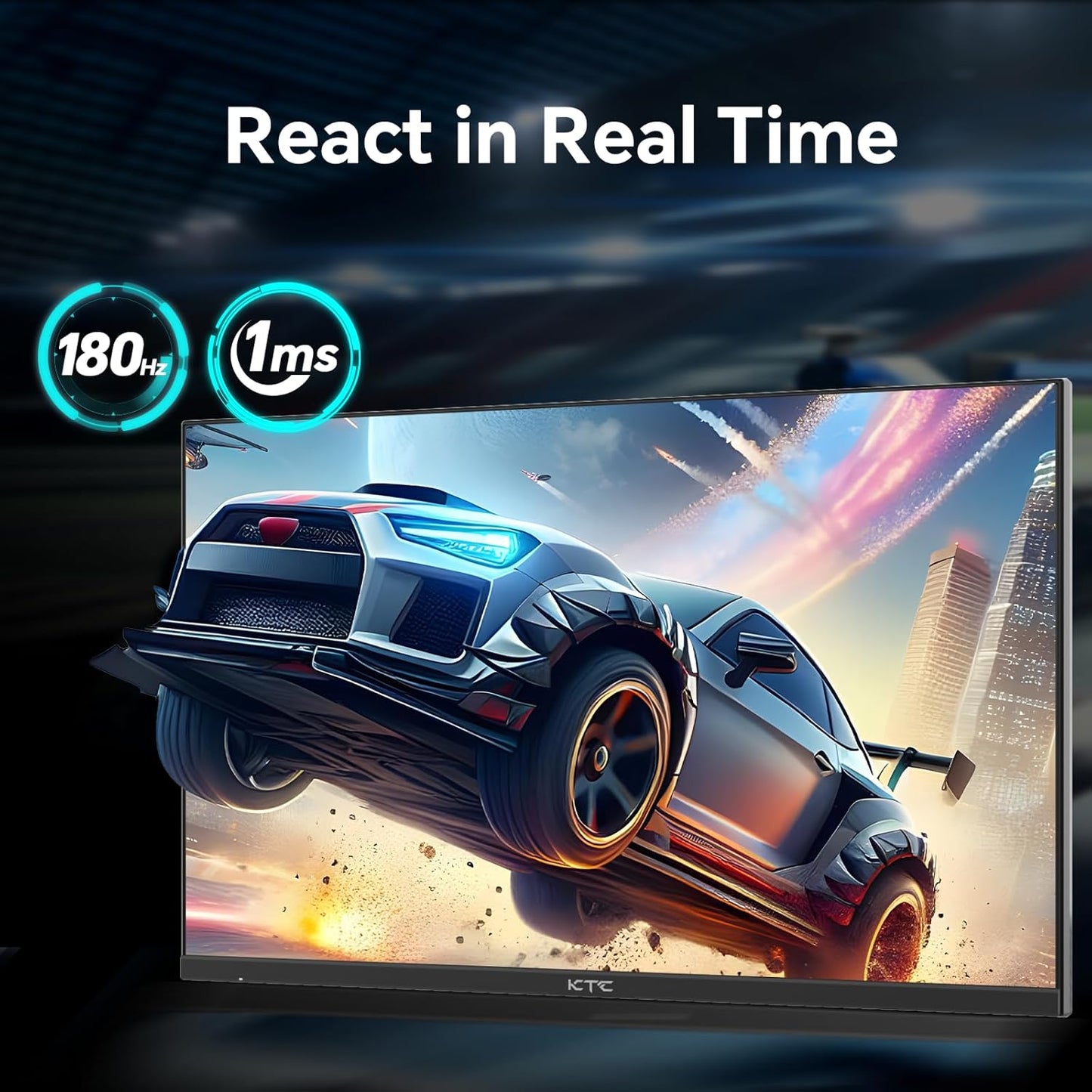 KTC 32 Inch 2K Computer Monitor, IPS 1440p Monitor with Ultra-Thin Bezels, HDR10, Freesync/G-sync, HDMI/DP Ports, Tilt Adjustable, Eyecare, Ideal for Business, Office, and Casual Gaming