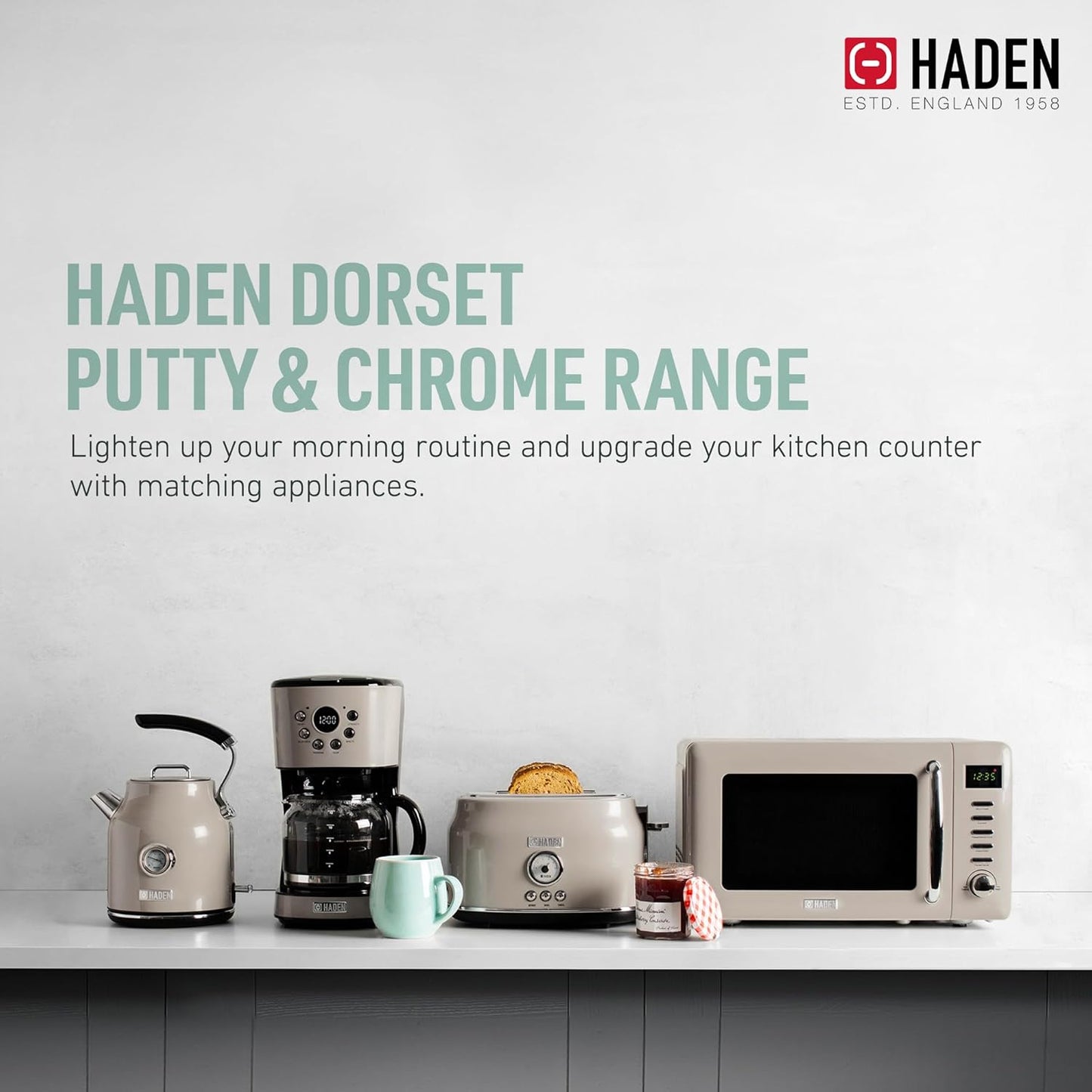 Haden Dorset 75070 Retro Stainless Steel Tea Kettle, 1500W Hot Water Kettle Electric Kettles for Boiling Water, 1.7L Black/Copper Electric Tea Kettles Automatic Shut Off, Boil-Dry Protection Tea Pots
