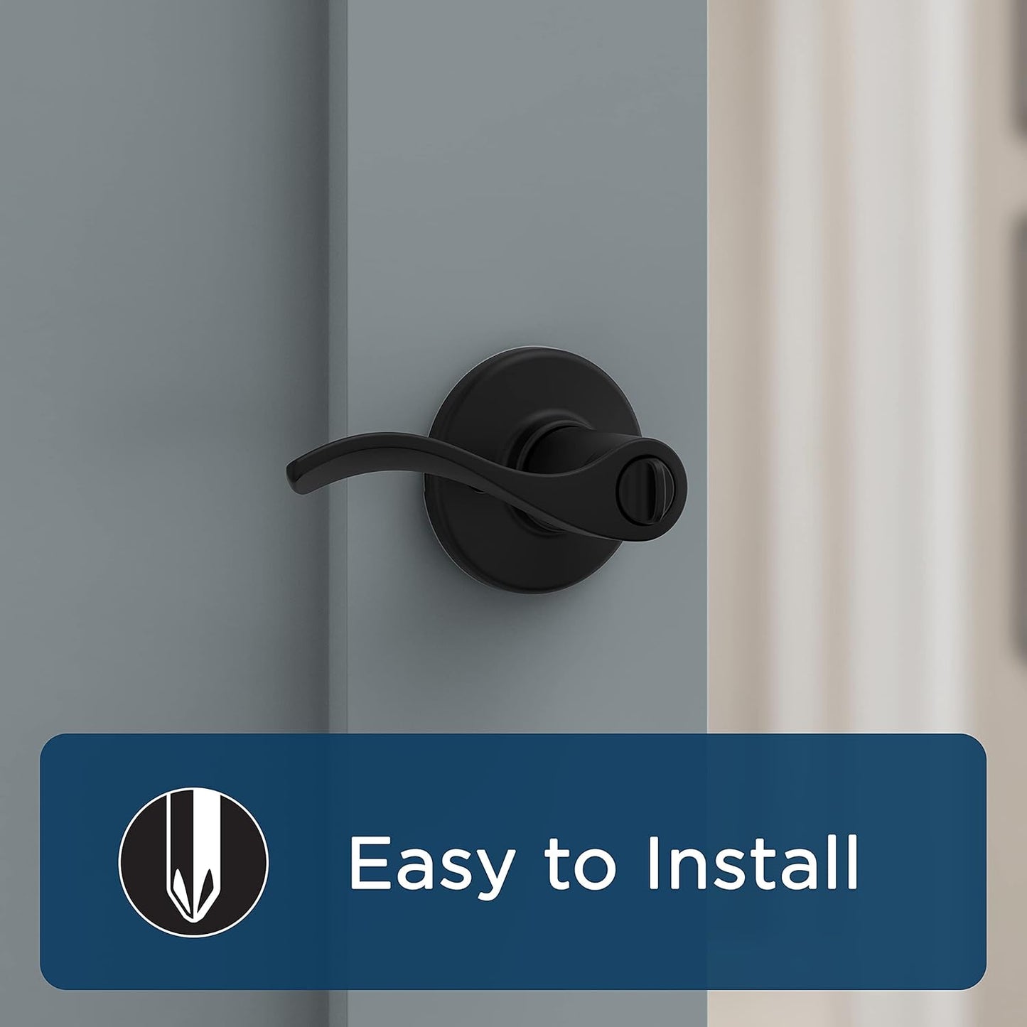 Weiser Powerbolt 3 Matte Black Keyless Entry Door Lock/Deadbolt Lock, 10-Button Keypad Door Lock with Auto Lock and 12-Month Battery Life, Electronic Door Locks for Front Door, Home Décor