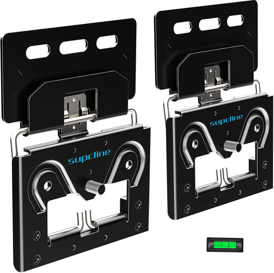 Supcline Ultra Slim TV Wall Mount Compatible with 14"- 80" Flat & Frame TVs, 0.3" Micro-Gap Low Profile TV Mount, Minimalist Look, Blends Any Interior, Hold up to 100Lbs, Not for 100x100 Vesa