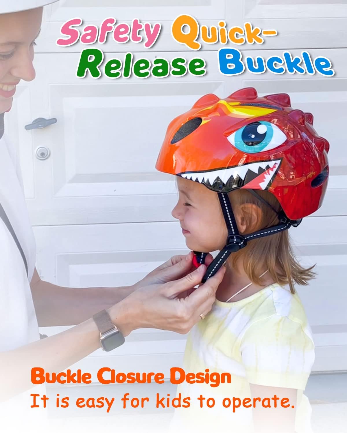 VICTGOAL Kids Bike Helmet for Boys Girls, Lightweight 3D Toddler Bike Helmet Age 3-8, Adjustable Infant Bicycle Helmet for Multi-Sport Scooter Cycling Skateboard