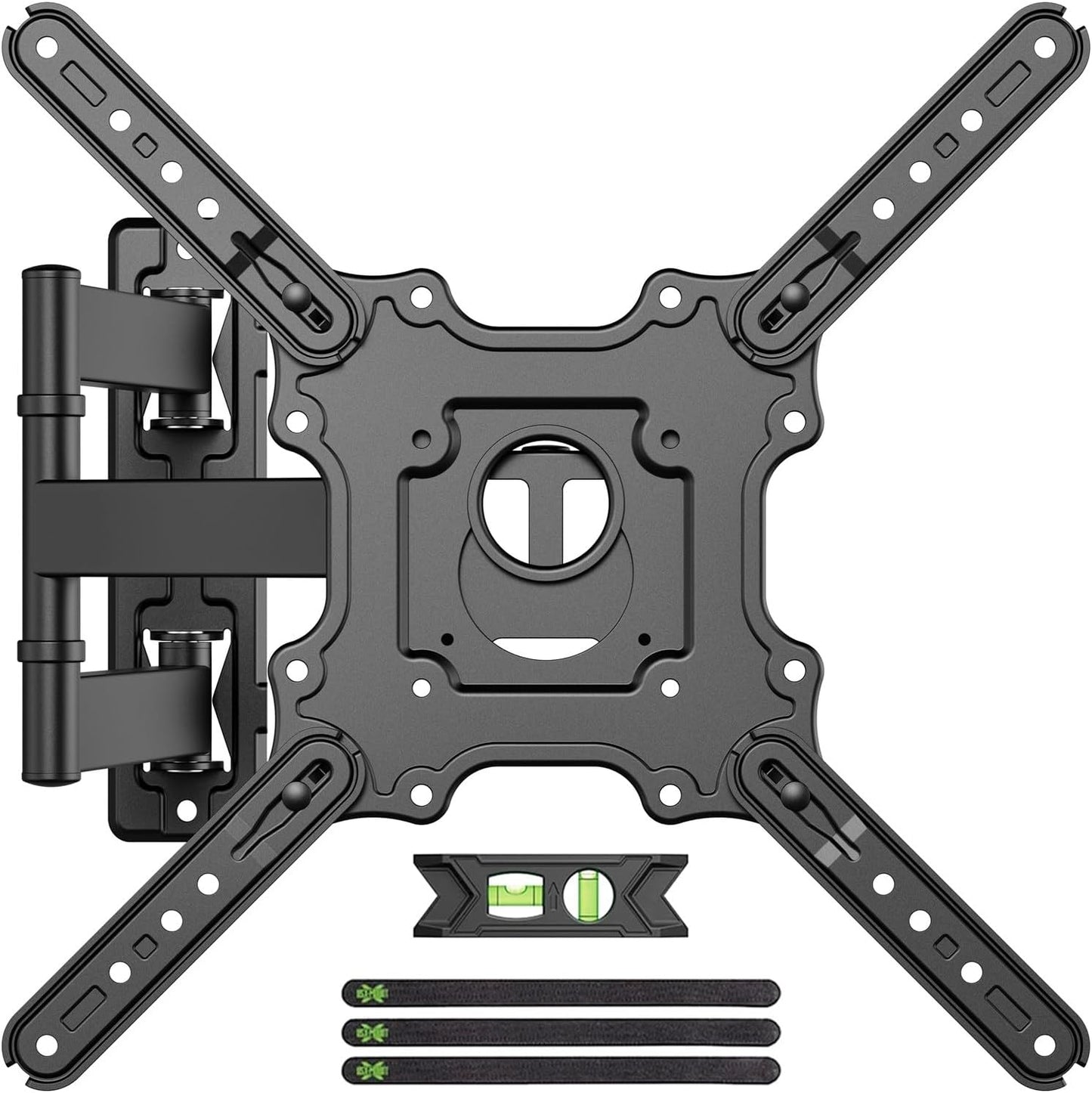 USX MOUNT Full Motion TV Wall Mount for 26-60 Inch TVs up to 77Lbs, Wall Mount TV Bracket, Single Stud Articulating TV Mount, Smooth Swivel Extension, Max VESA 400x400 mm, XMM915