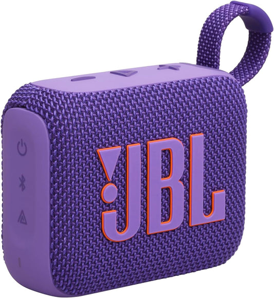 JBL Go 4 - Ultra-Portable, Waterproof and Dustproof Bluetooth Speaker, 7-Hour Built-in Battery, Made in Part with Recycled Materials (Purple)