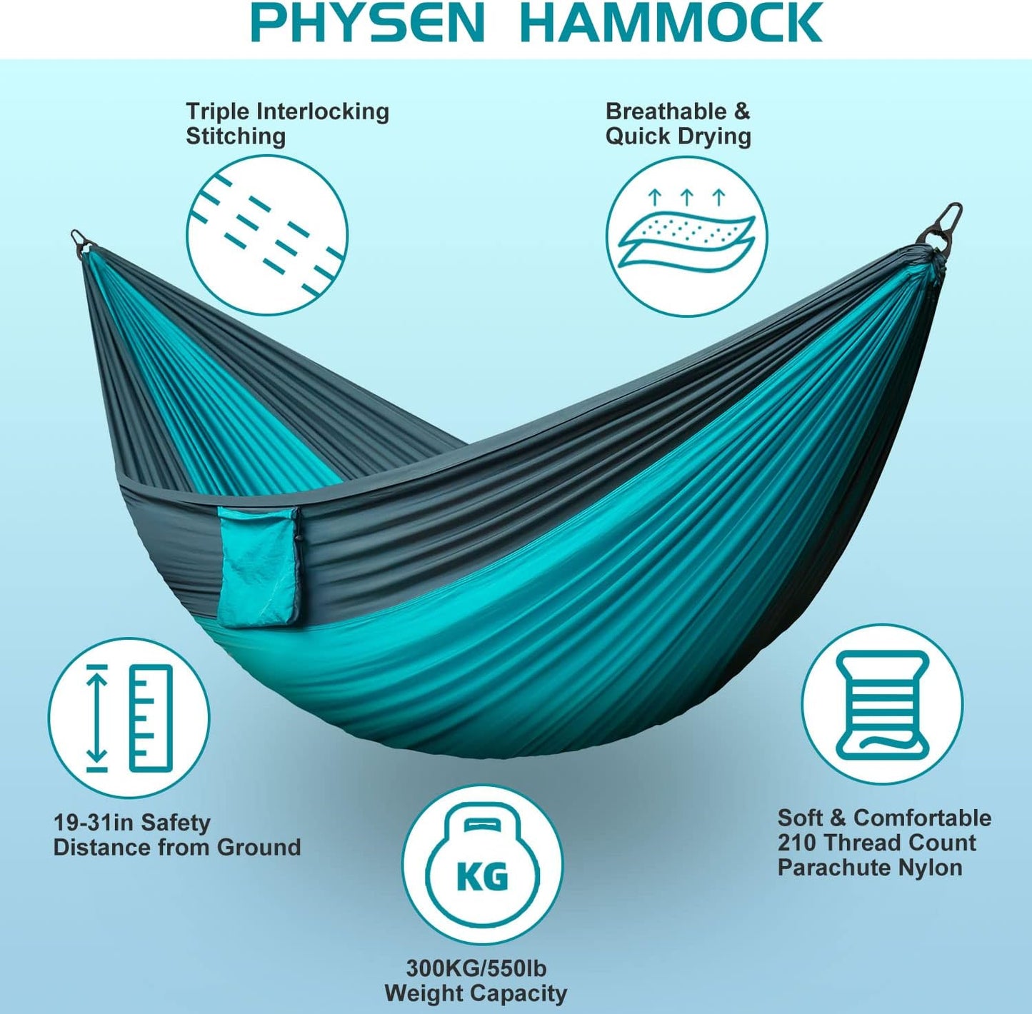 Purilite Select Portable Nylon Camping Hammock