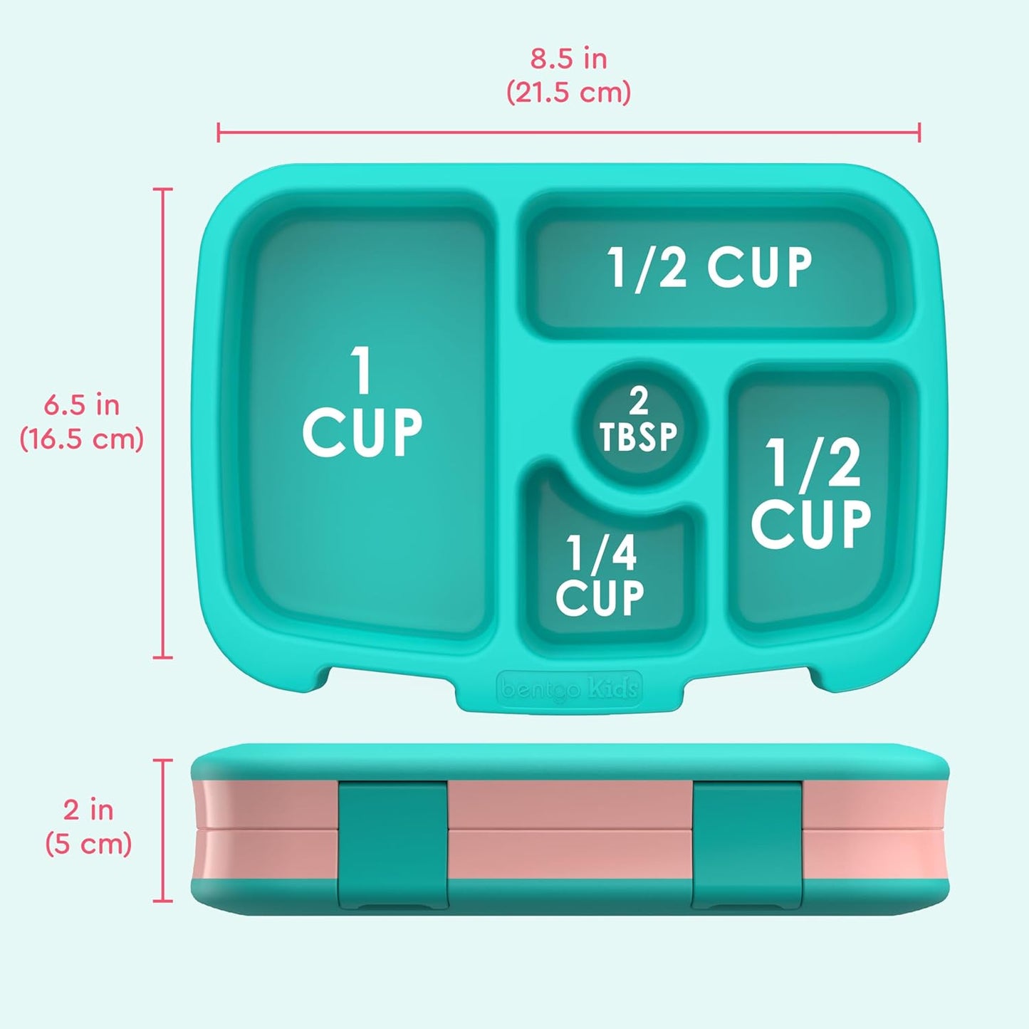 Bentgo Kids Prints Leak-Proof, 5-Compartment Bento-Style Kids Lunch Box - Ideal Portion Sizes for Ages 3 to 7 - BPA-Free, Dishwasher Safe, Food-Safe Materials - 2021 Collection (Llamas)