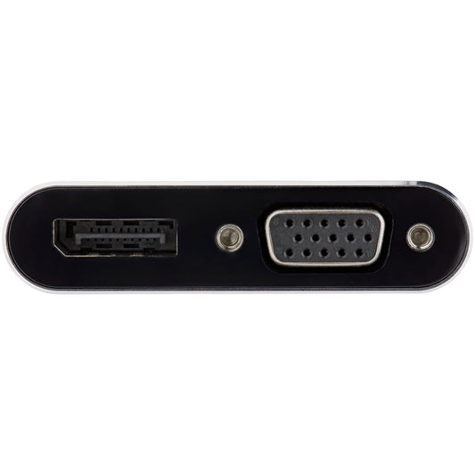 USB C Multiport Video Adapter - USB-C to 4K 60Hz DisplayPort 1.2 or 1080p VGA Monitor Adapter - USB Type-C 2-in-1 DP (HBR2 HDR)/VGA Display Converter- Thunderbolt 3 Compatible - PuriLite