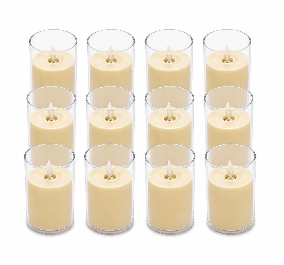 LED Candle – Large | Medium Heart Shape | Small | Elegant Decorative Lighting
