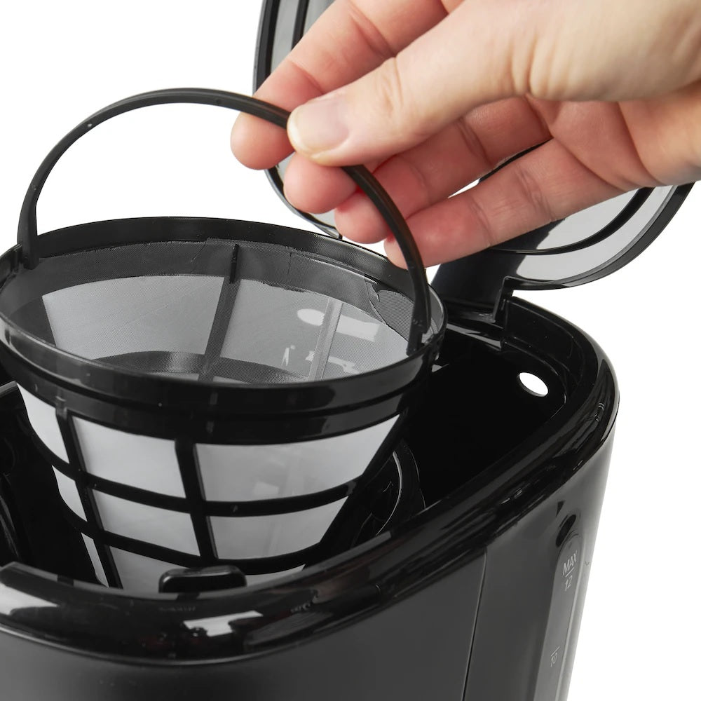 Haden Heritage 12-Cup Programmable Coffee Maker -Black and Chrome