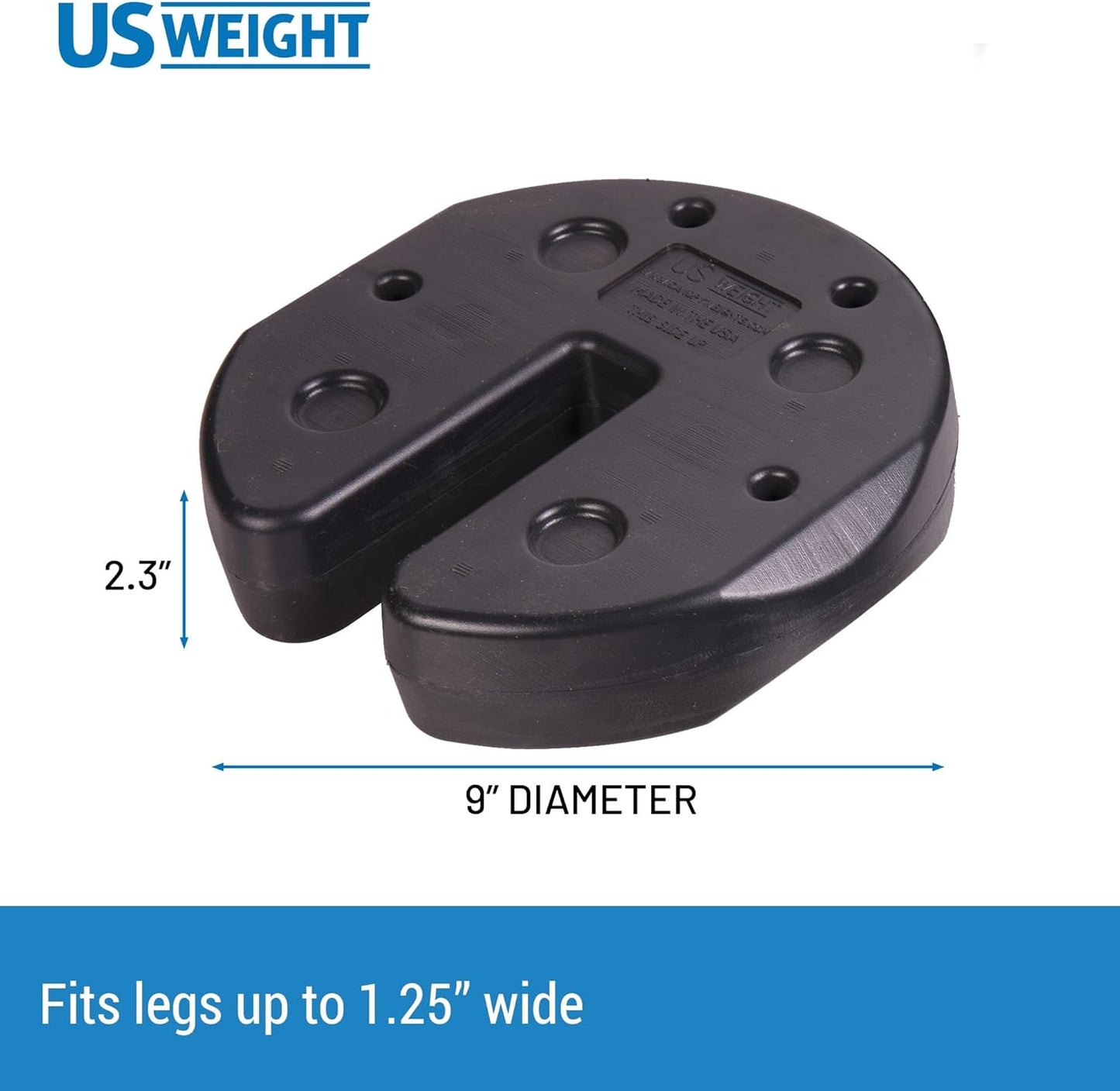 US Weight Interlocking Canopy Weights (Set of 4-7.5lbs Plates)
