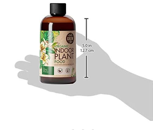 Organic Indoor Plant Food - All-Purpose Liquid Fertilizer - Best for Live Houseplants Indoors + Common Home Outdoor Plants in Pots (8 oz) - PuriLite