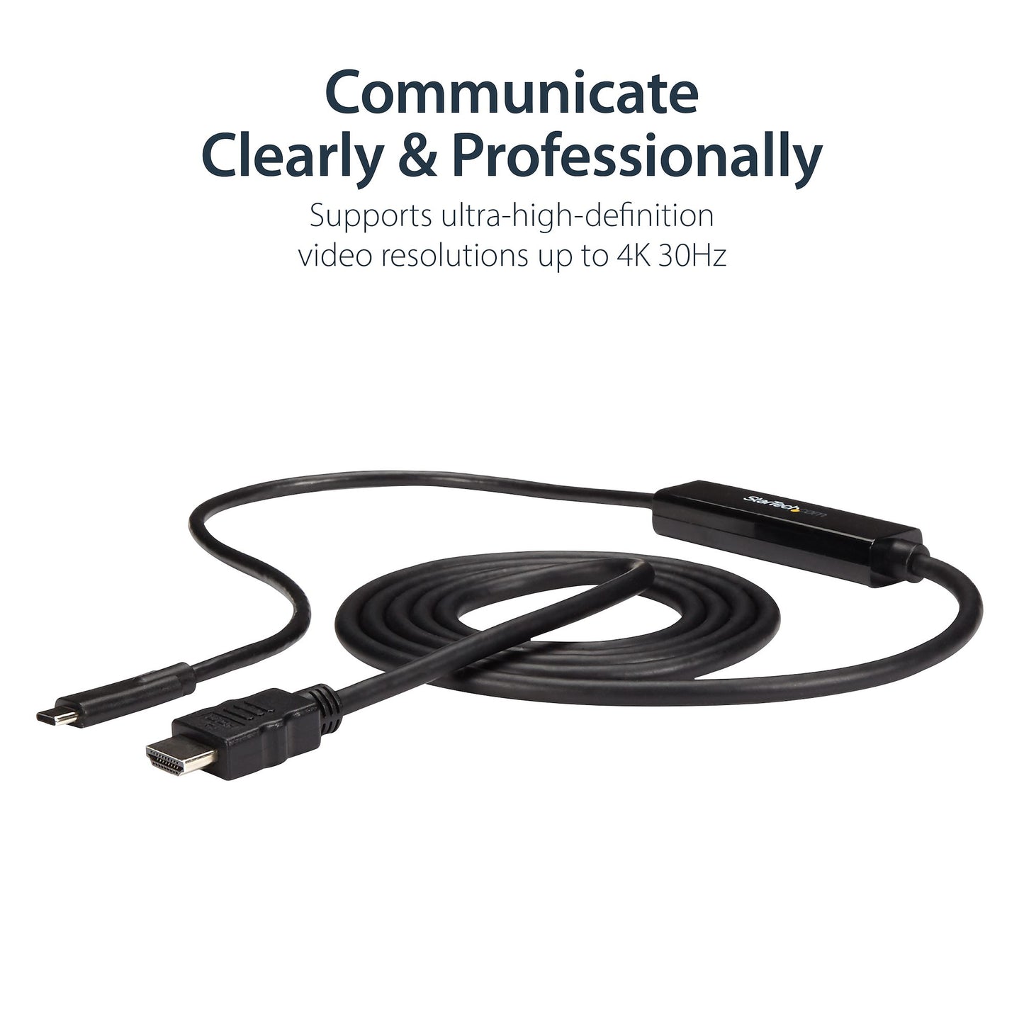 6.6ft (2m) USB C to HDMI Cable 4K 60Hz w/ HDR10 - Ultra HD USB Type-C to 4K HDMI 2.0b Video Adapter Cable - USB-C to HDMI HDR Monitor/Display Converter - DP 1.4 Alt Mode HBR3