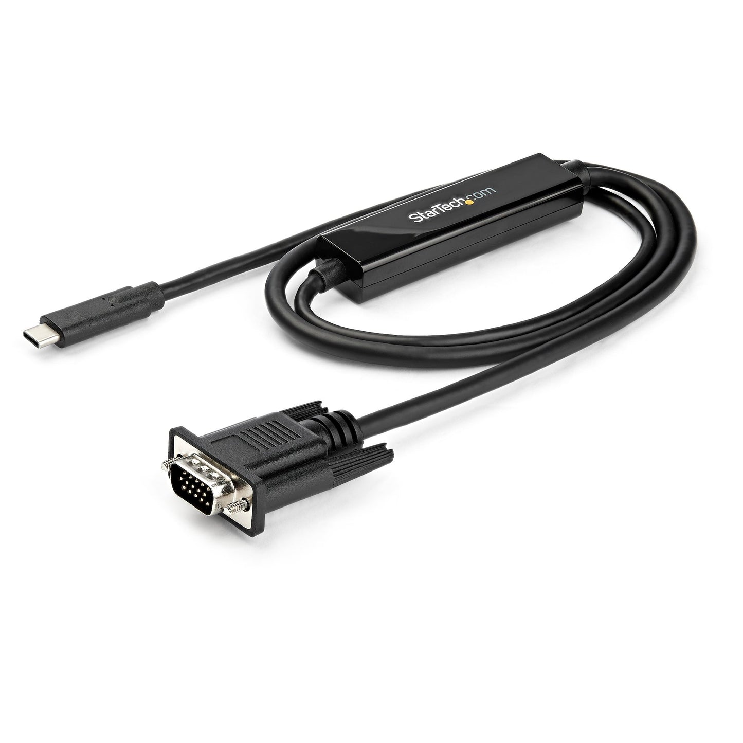 3.3ft (1m) USB C to VGA Cable - 1920x1200/1080p USB Type C to VGA Video Active Adapter Cable - Thunderbolt Compatible - Laptop to VGA Monitor/Projector - DP Alt Mode HBR2