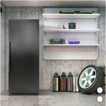 Vinotemp 30 in. Black Dual-Zone 300 Bottle Garage Ready Wine Cooler