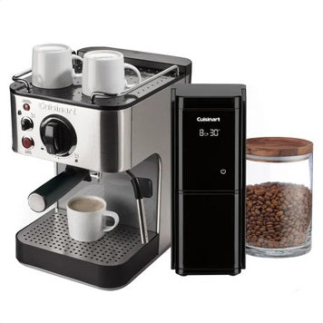 Cuisinart Stainless Steel Espresso Maker with Touch Screen Burr Mill Coffee Grinder