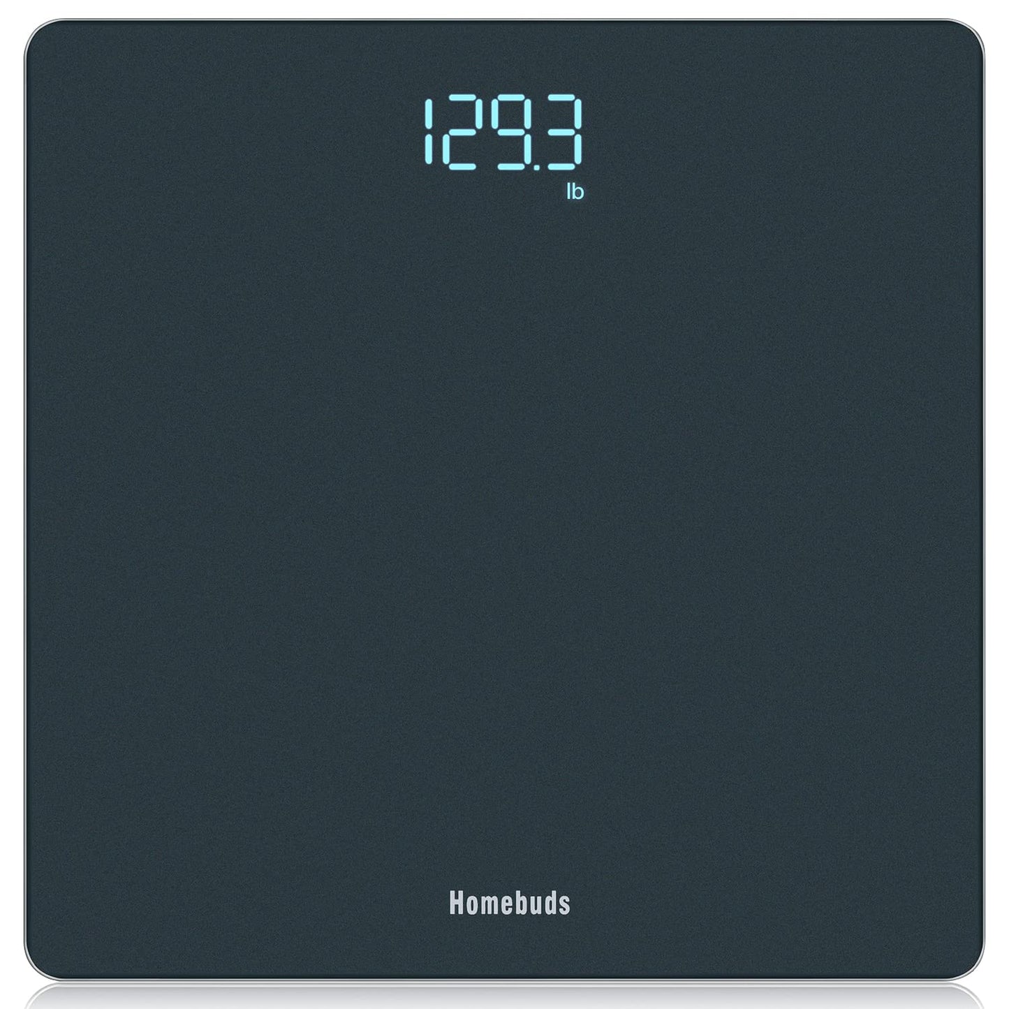 Homebuds Digital Bathroom Scale for Body Weight, Weighing Professional Since 2001, Crystal Clear LED and Step-on, Batteries Included, 400lb/180kg, Blue