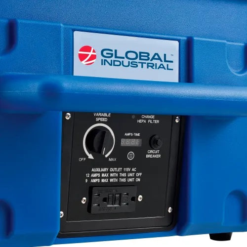 Global Industrial™ Commercial Air Scrubber & Negative Air Machine w/ HEPA Filter, 500 CFM, 115V