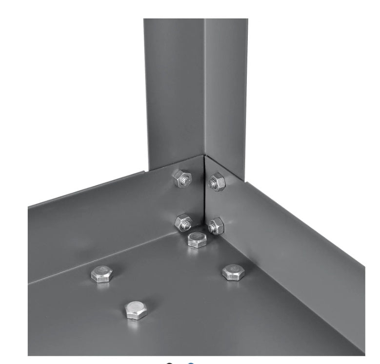 Global Industrial™ Steel Stock Cart w/2 Shelves, 500 lb. Capacity, 36"L x 24"W x 36"H