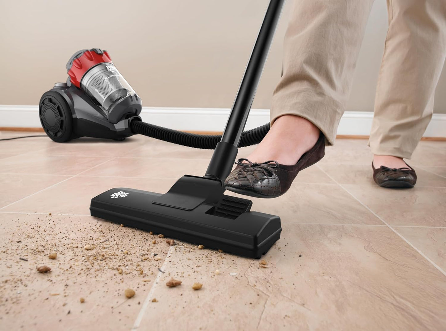 Dirt Devil SD40190 Express Lite Cyclonic Bagless Canister Vacuum, Multicolor
