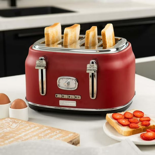 Westinghouse 4 Slice Toaster - Red - PuriLite