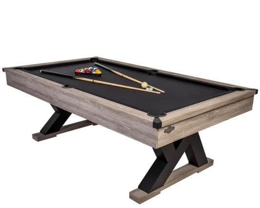American Legend 90 in. Kirkwood Pool Rustic Finish Modern Billiard Table