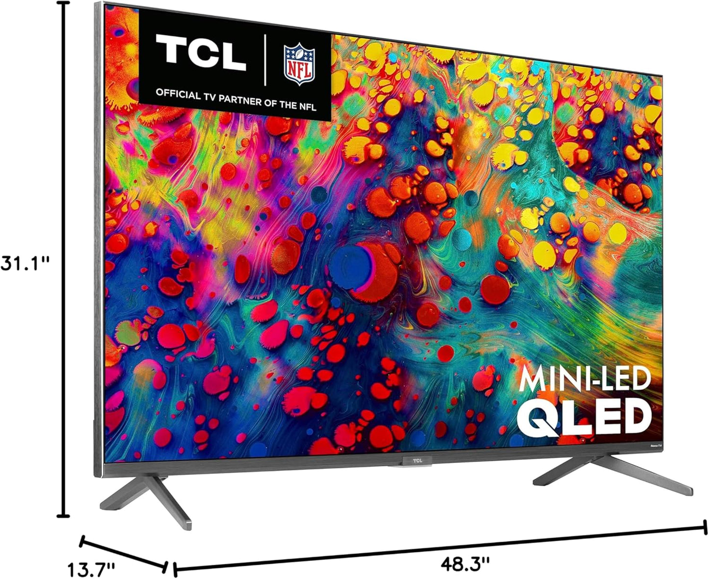TCL 55-Inch QM6K Series QLED 4K Smart QD-Mini LED TV with Google TV (2025 Model) New Halo Control System, LD500 Precise Dimming Series, High Contrast HVA Panel, 144Hz Native Panel Refresh Rate