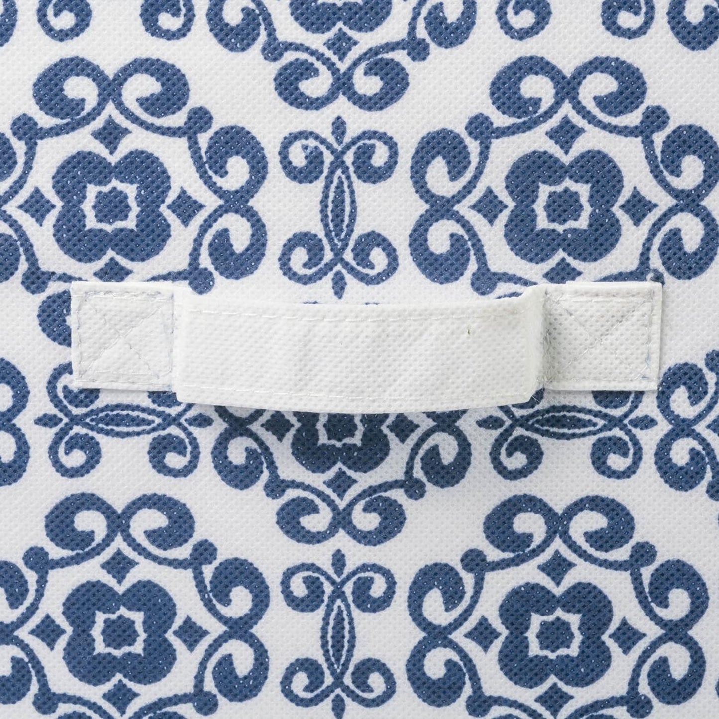 DII Foldable Fabric Storage Containers for Nurseries, Offices, Closets, Home Decor, Cube Organizers & Everyday Storage Needs, (Large - 11 x 11 x 11) Scroll Nautical Blue - Set of 2