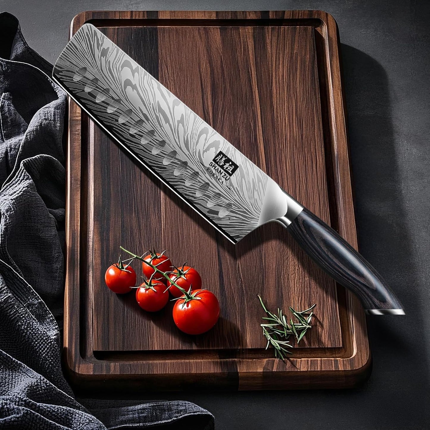 SHAN ZU Fillet Knife 7 Inch, Powder Steel Boning Knife High Carbon Japanese Filleting Knife, Ultra Sharp Deboning Knife for Meat Cutting, Fish Knife with Ergonomic Pakkawood Handle