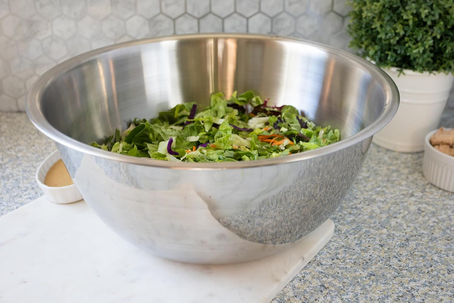 Fox Run 7330 Large Mixing Bowl, Stainless Steel, 10.75-Quart