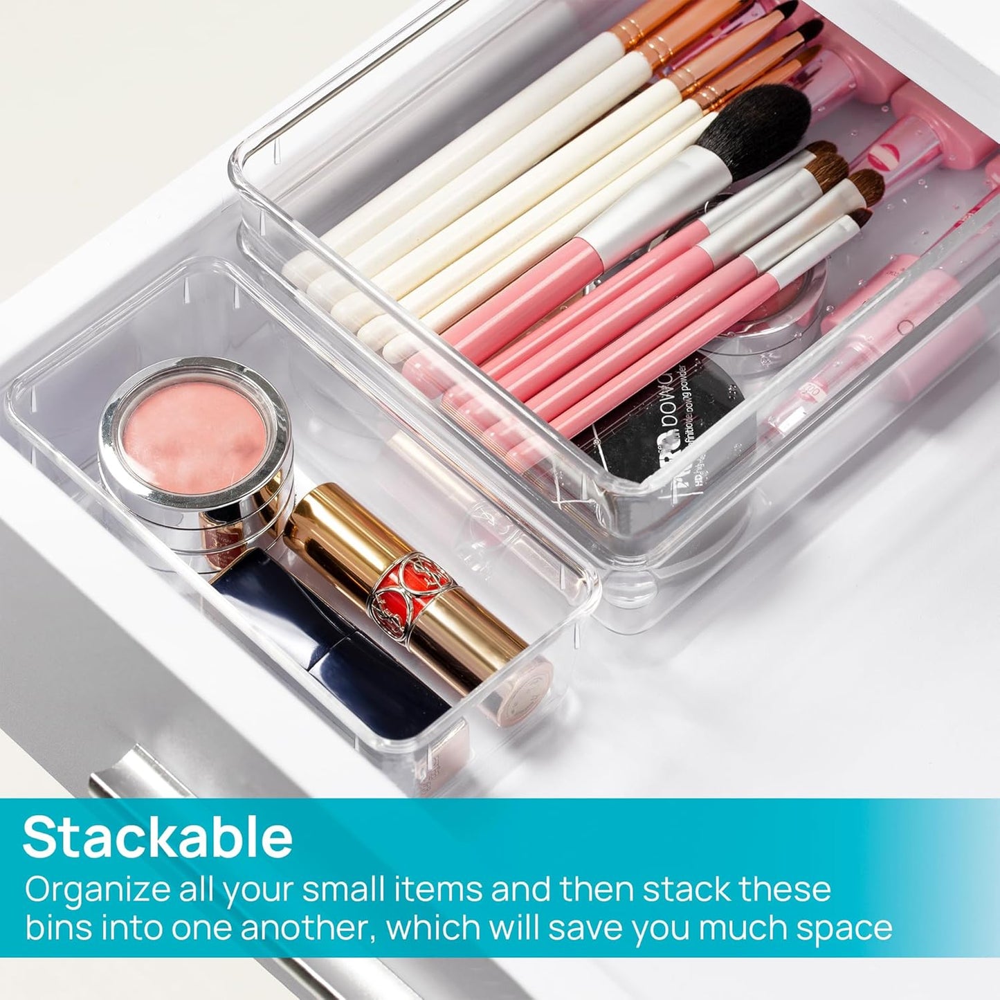 Purilite Select Clear Drawer Organizer Set