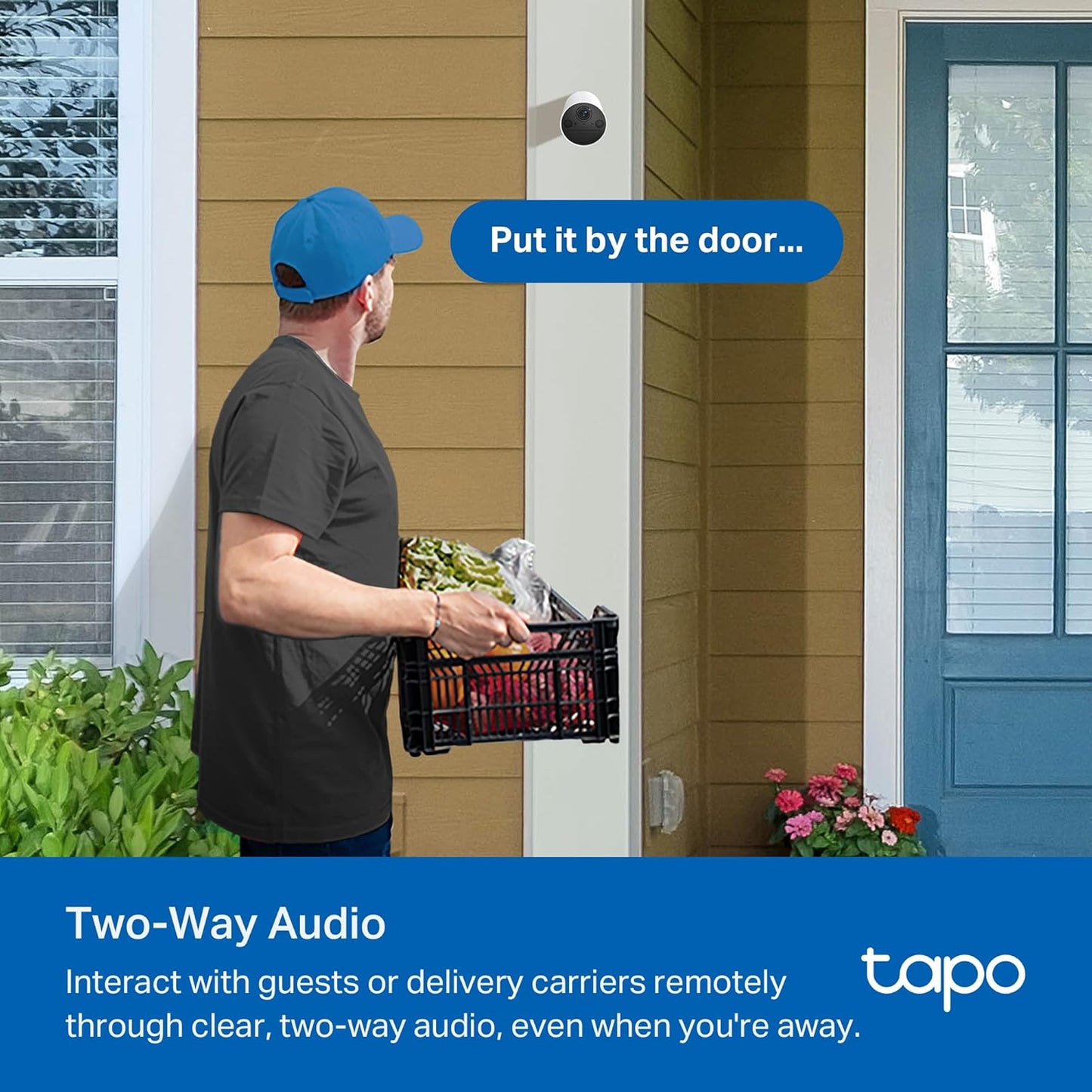 TP-Link Tapo SolarCam 2K, Outdoor Battery Camera w/Solar Panel Base, Wireless Camera, 2K QHD, 150° Super-Wide FOV, Free Person/Vehicle/Pet Detection, SD/Cloud Storage, Starlight Color Night Vision