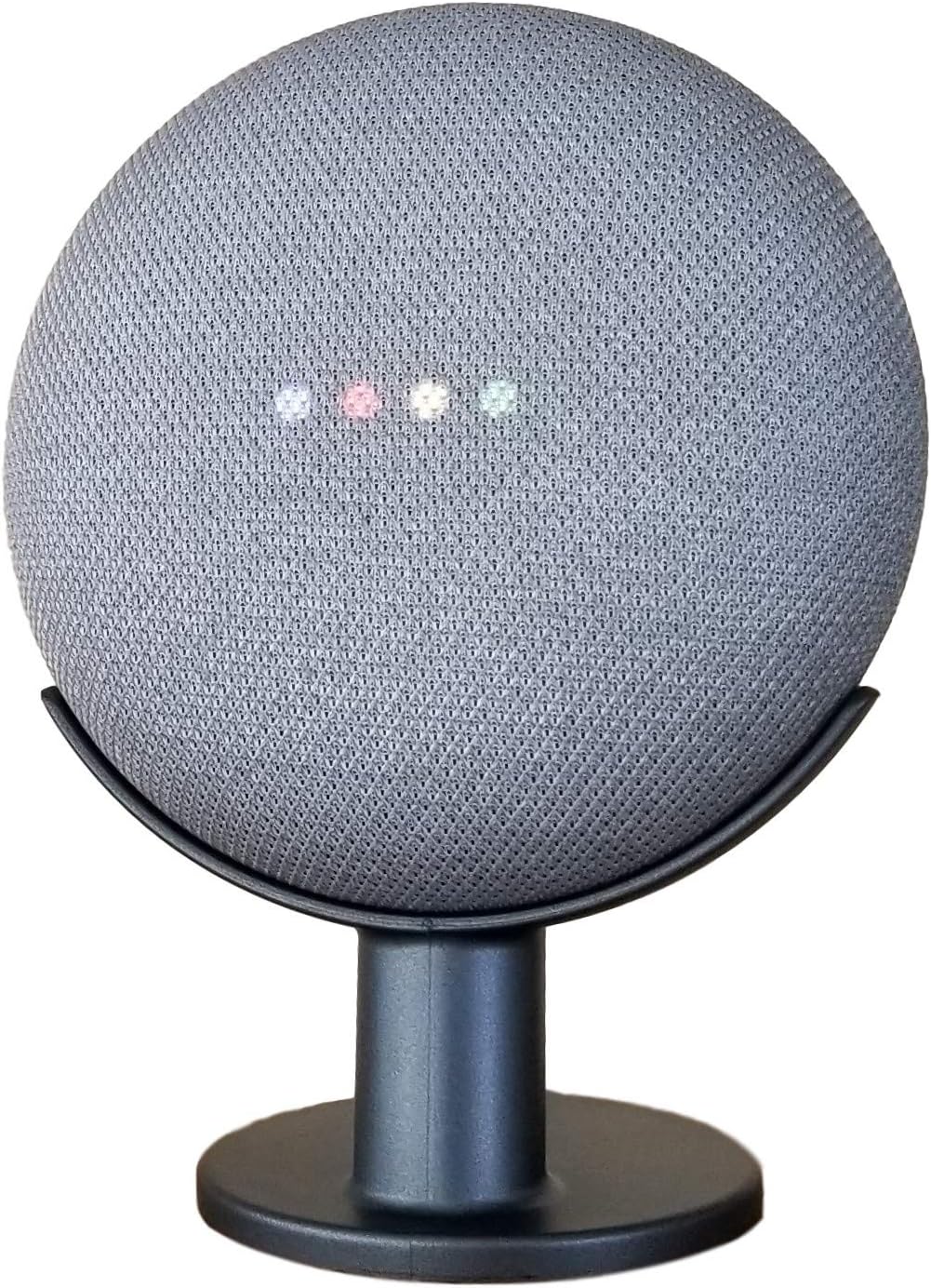 Mount Genie Google Home Mini Pedestal: Improves Sound Visibility and Appearance - Cleanest Mount Holder Stand for Google Mini - Designed in USA (Charcoal)
