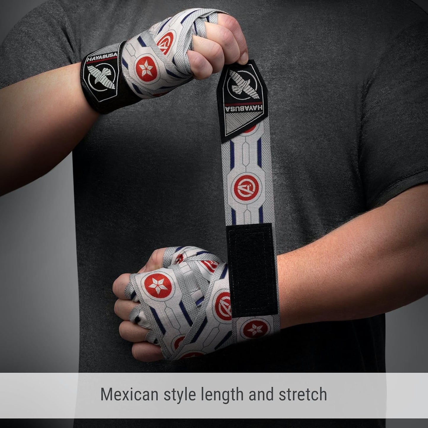 Hayabusa Marvel Hero Elite Mexican Style Boxing Hand Wraps for Men & Women