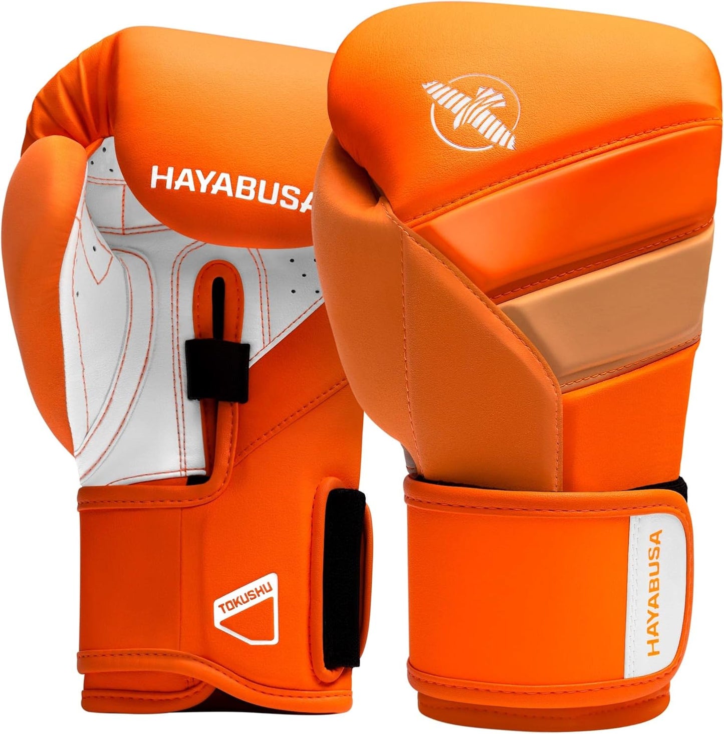 Hayabusa T3 Boxing Gloves for Men and Women Wrist and Knuckle Protection, Dual-X Hook and Loop Closure, Splinted Wrist Support, 5 Layer Foam Knuckle Padding