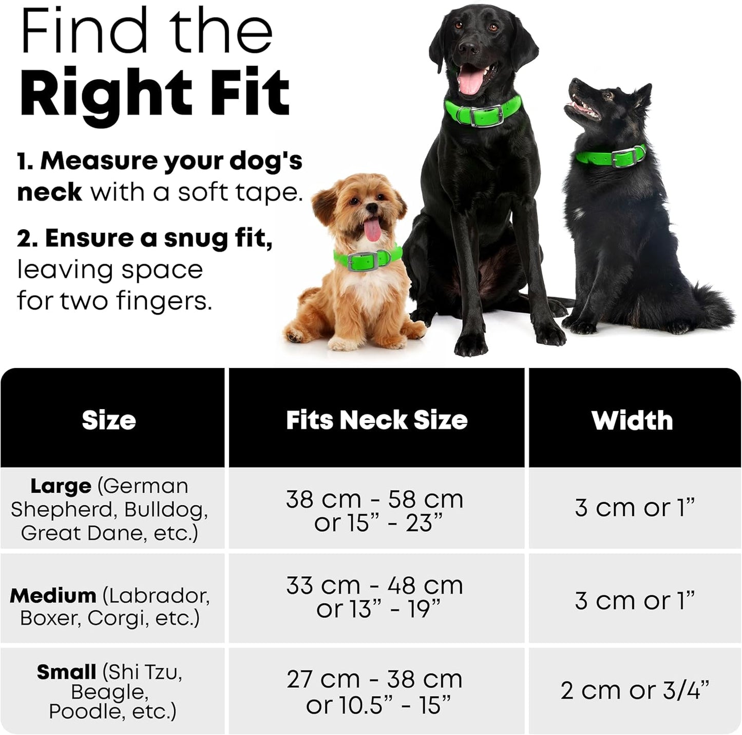 Regal Dog Products Large Pink Heavy Duty Reflective Dog Collar with Center Ring, Metal Buckle and D Ring | Anti-Odor Adjustable Biothane Waterproof Dog Collar | Other Sizes for Small & Medium Dogs