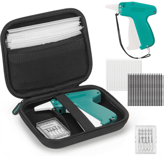 Mini Stitch Gun for Clothes, Mini Clothing Stitcher Gun, Speedy Clothing Fixer Stitchy, Quick Stitch Sewing Gun Kit with 2500 Black & 2500 White Fasteners, 6 Needles and Hard Case - Not Standard Gun