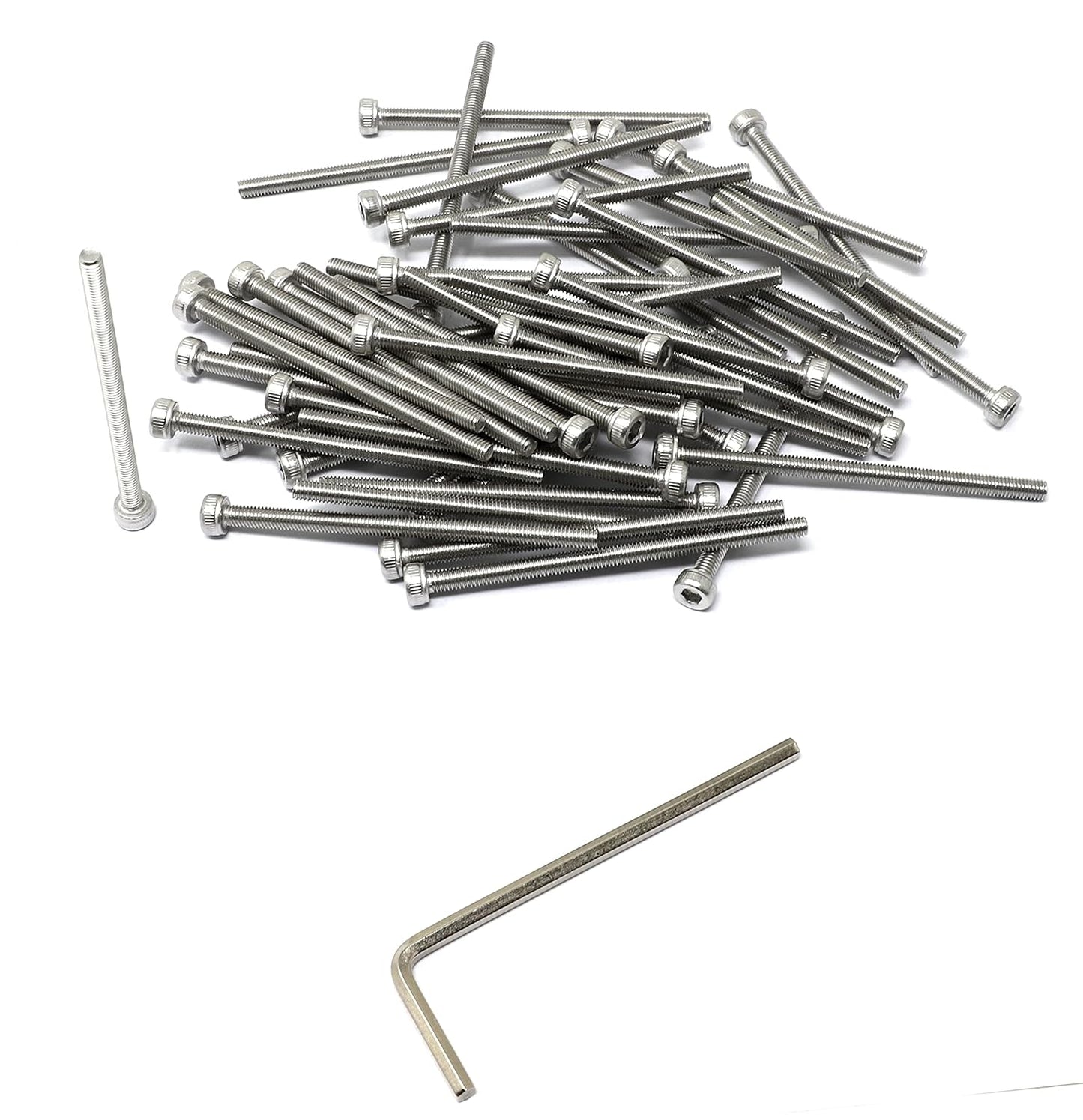 iexcell 25 Pcs M6 x 20mm Thread Pitch 1 mm Stainless Steel 304 Hex Socket Head Cap Screws Bolts Kit