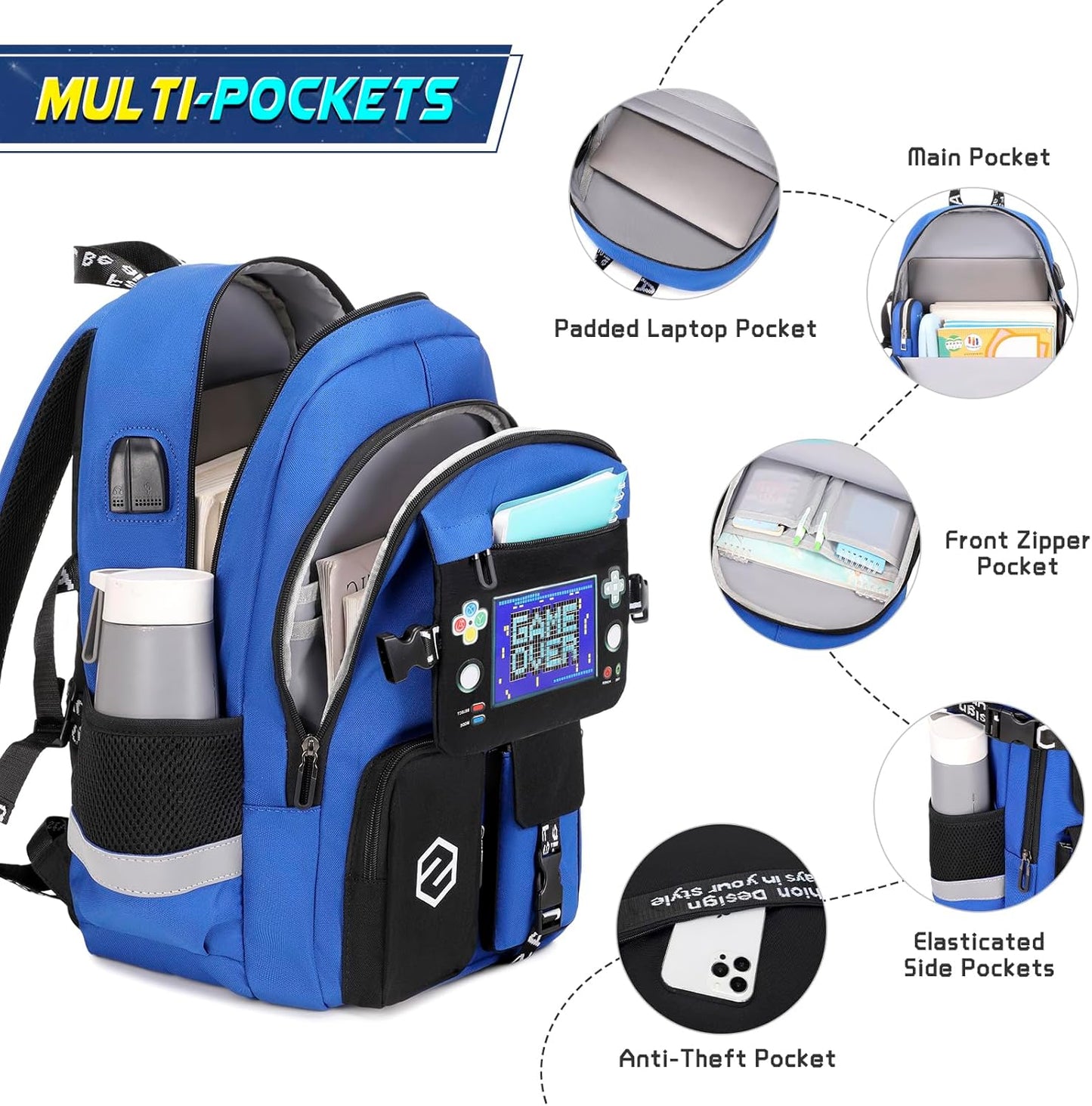 Scothen Cool Luminous School Backpacks for Boys