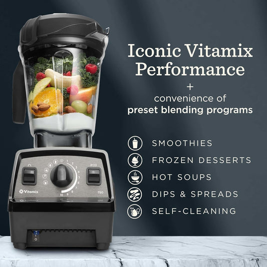 Vitamix Propel Series 750 Professional-Grade Blender, 4 Programs, Black