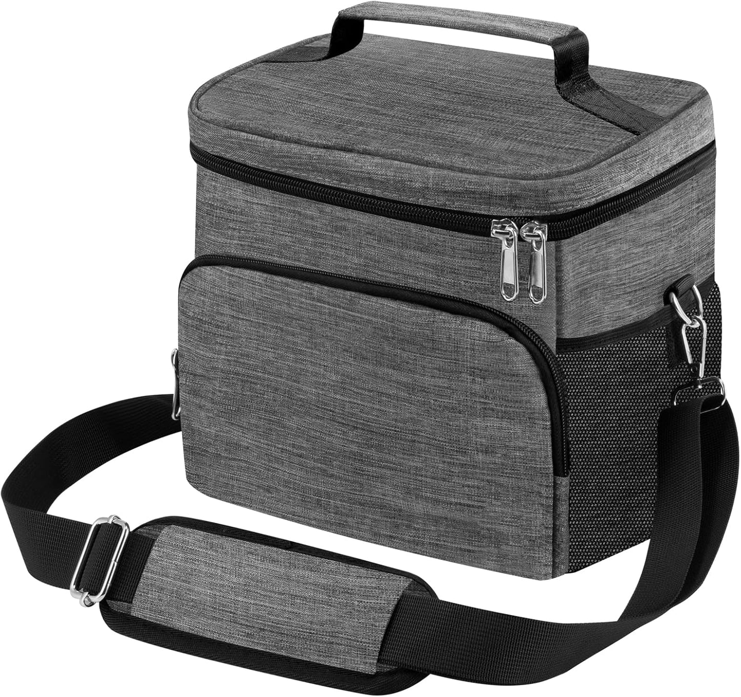 Insulated Lunch Bag for Women/Men Reusable Lunch Box Tote Bag, Large Thermal Cooler Bag with Adjustable Shoulder Strap for Kids and Adult,for Work/School/Outdoor Activity