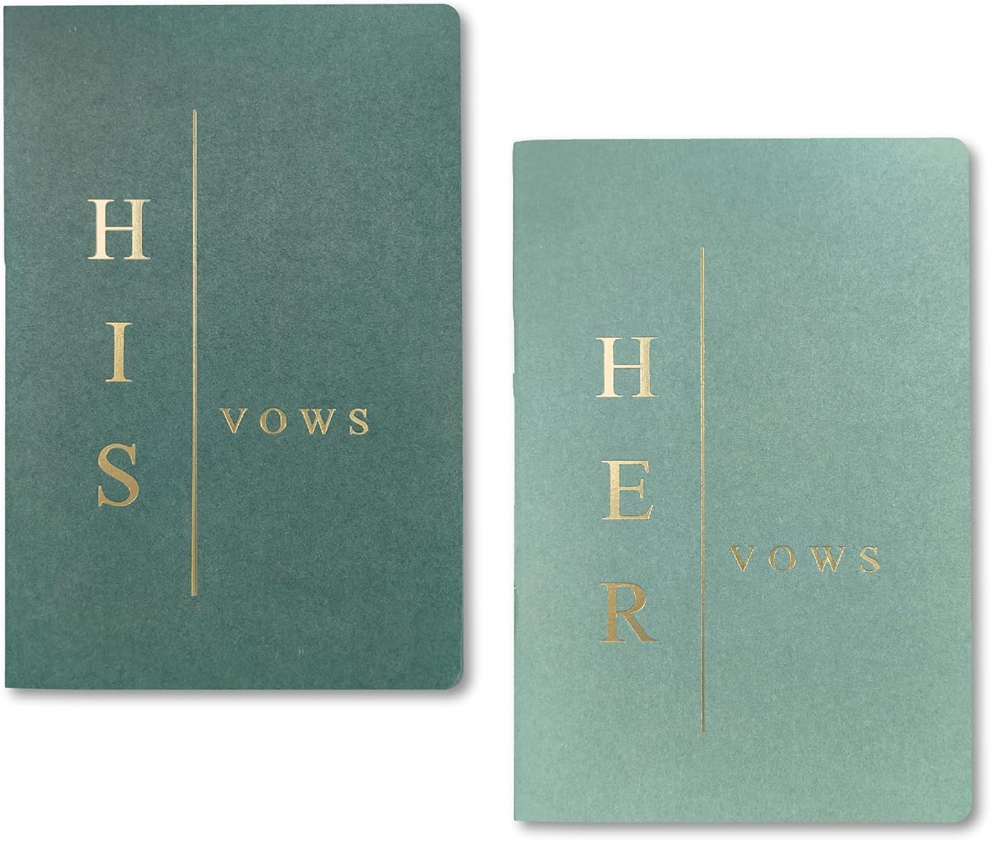GroomBrideGifts Wedding Vow Book for His and Hers, Soft Touch, Perfectly Sized Bride and Groom Vow Books, Wedding Essentials, Wedding Registry Ideas, His and Hers Gifts