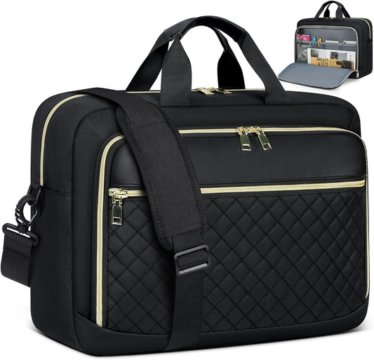 Laptop Bag 17 Inch Laptop Briefcase for Women Waterproof Computer Messenger Bag Professional Laptop Case for Business Work - PuriLite