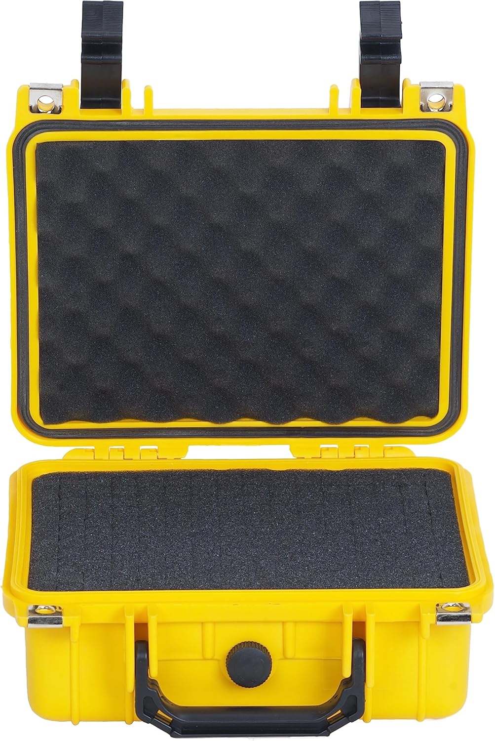 MEIJIA Portable All Weather Waterproof Protective Hard Case,Camera Case with Customizable Fit Foam,Fit Use of Drones, Camera, Equipments, 10.62inchx9.68inchx 4.87inch (Orange)