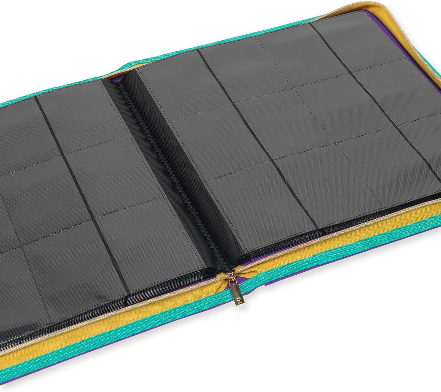 Vault X 12 Pocket Trading Card Zip Binder, 480 Cards, Compatible with Pokemon Scarlet & Violet Set, Exo-Tec Album Material, 20 Side-Loading Pages, Folder for Collectible TCG (SV1)